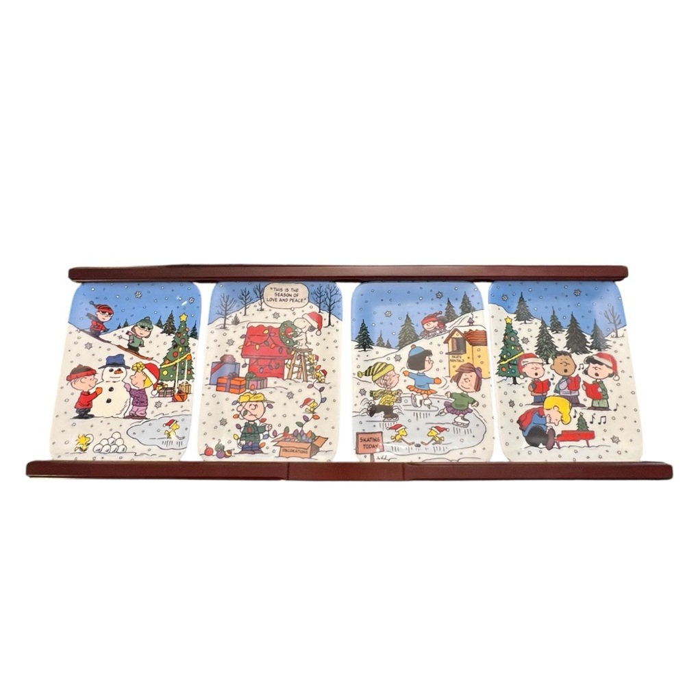 Danbury Mint Christmas with Charlie Brown Peanuts Snoopy Collectible NEW CERT